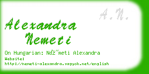 alexandra nemeti business card